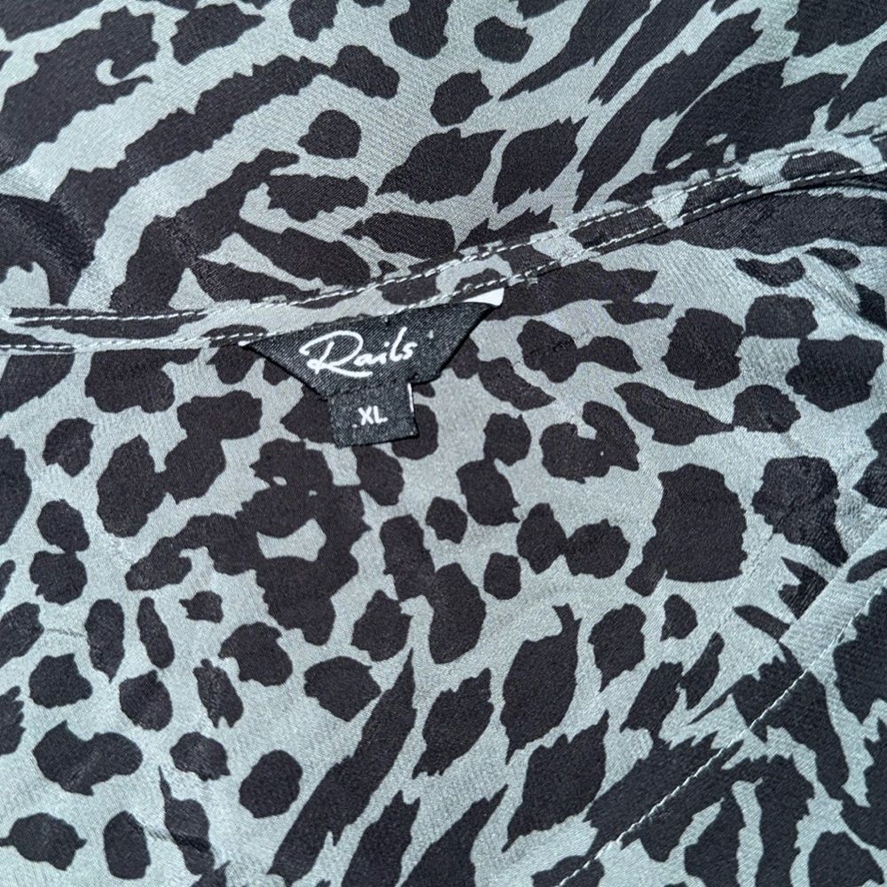 Rails Hillary Emerald Mixed Animal Print Xl Grayi… - image 7